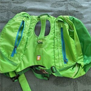 RuffWear Green Dog Hiking bag